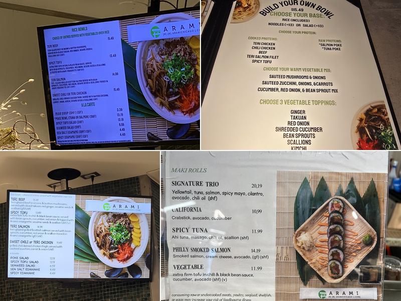Arami Menu