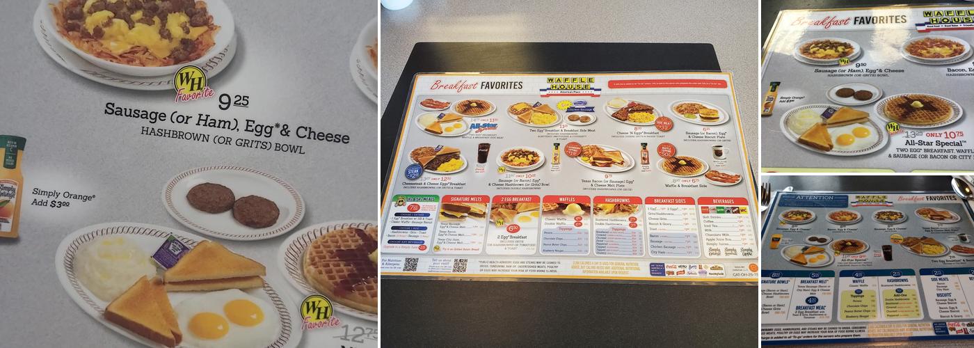 Waffle House Menu