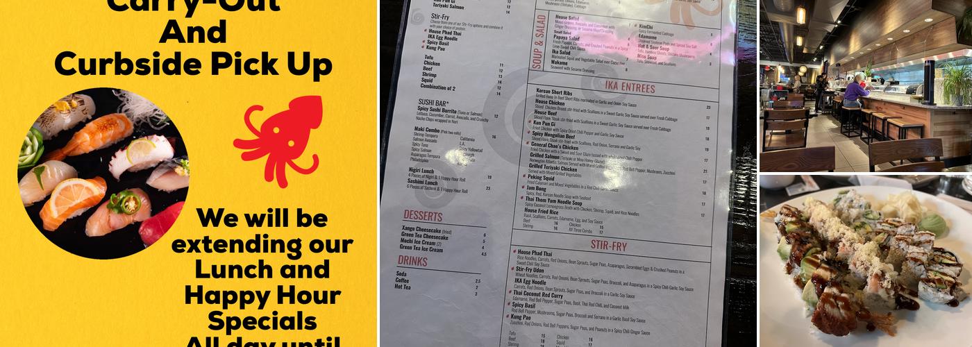 Ika Grill Sushi & Pan Asian Menu