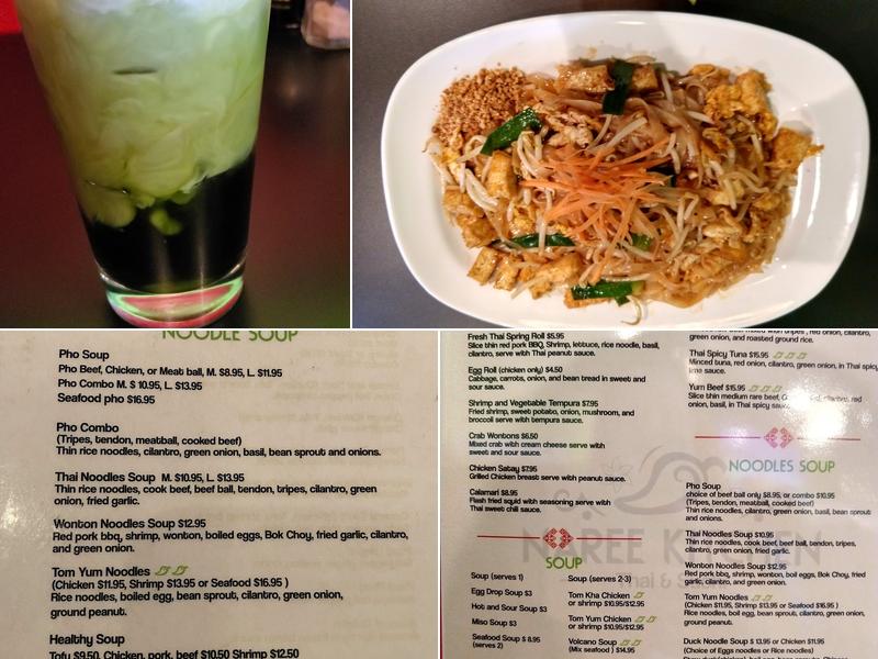 Naree Kitchen Thai & Sushi Menu