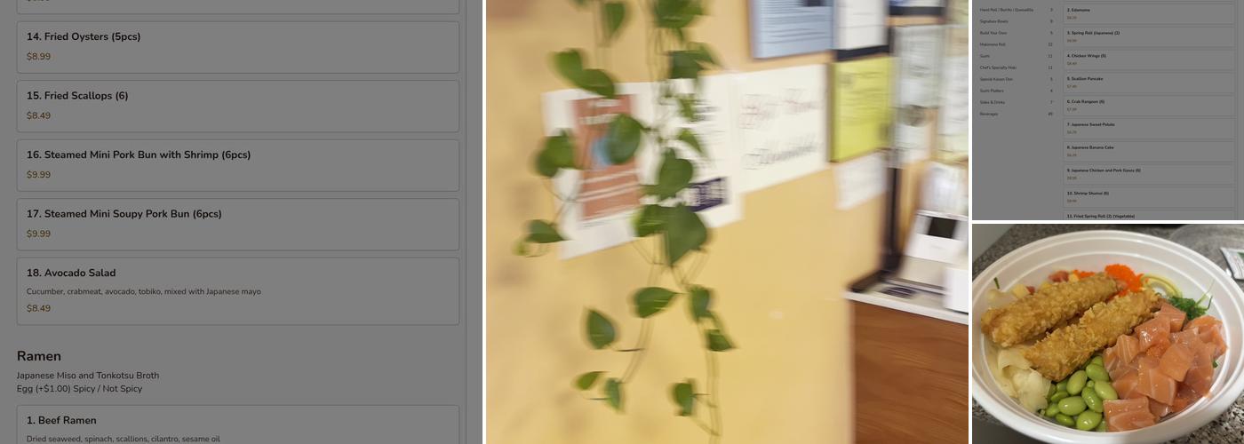 Poké Garden Brookline Menu