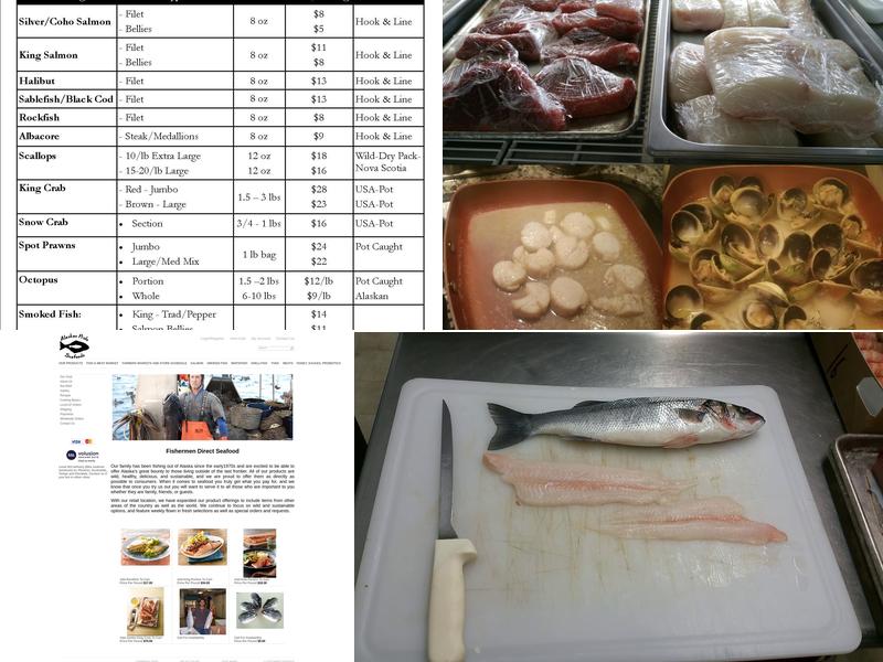 Alaskan Pride Seafoods Menu