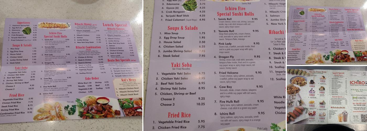 Ichiro Menu