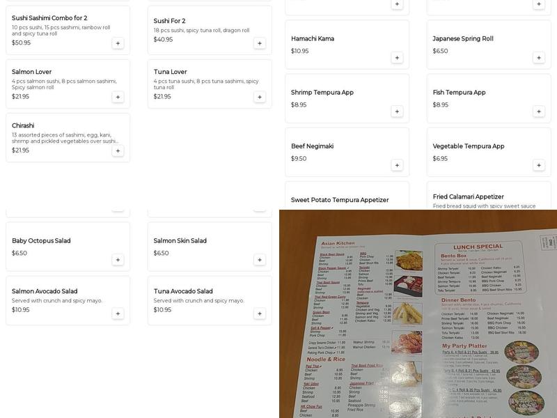 SUSHI ME Menu