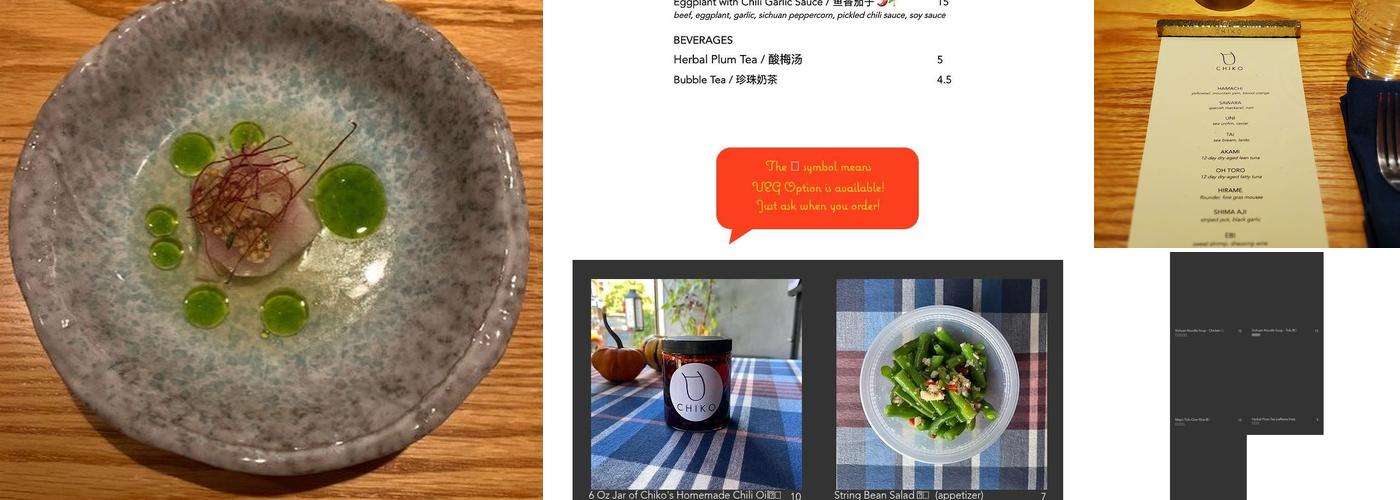 Chiko Menu