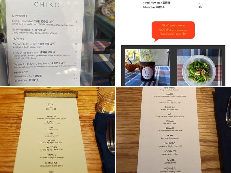 Chiko Menu