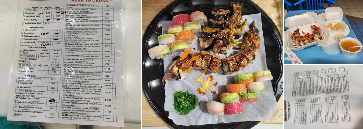Sushi Roller Menu