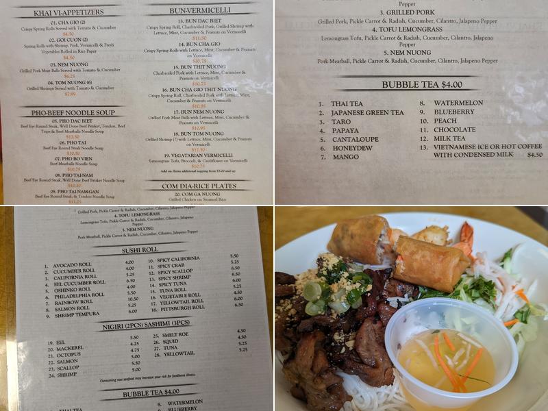 Maiku Vietnamese Pho Menu