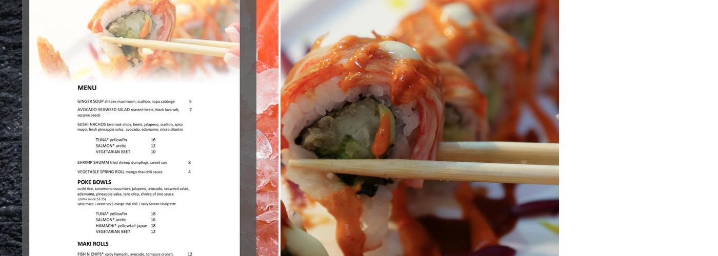 Marble Room Sushi Menu