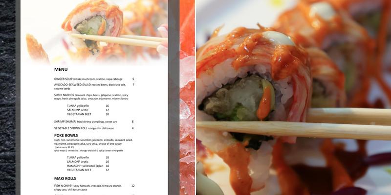 Marble Room Sushi Menu