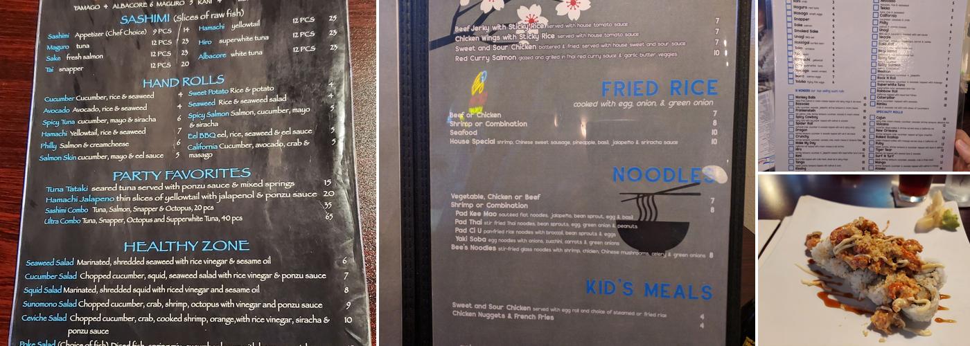 Sushi House Menu
