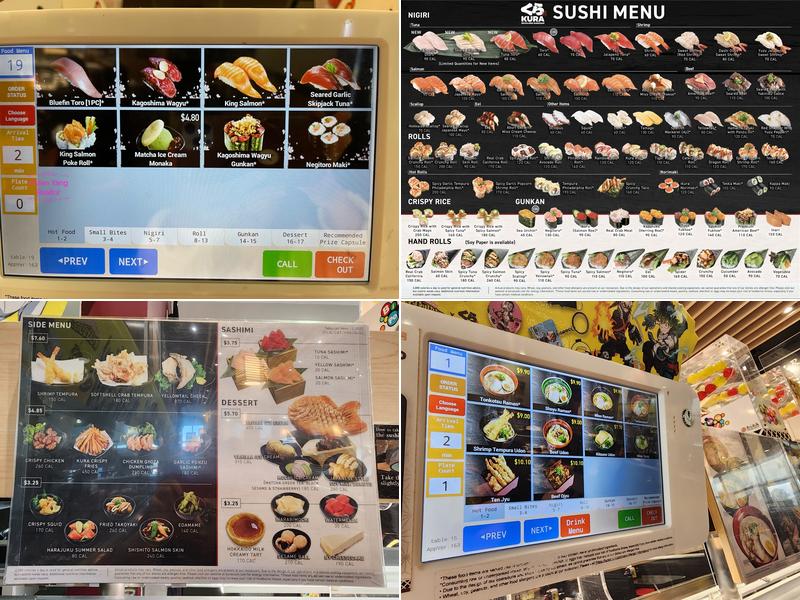 Kura Revolving Sushi Bar Menu