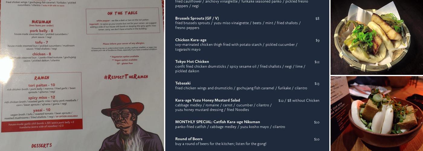 Gorō Ramen Menu