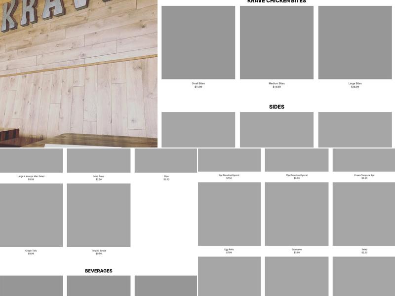 KRAVE TERIYAKI Menu