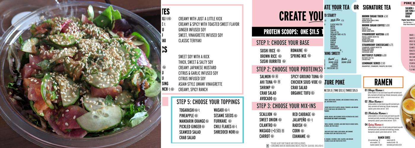 Freshe Poke Menu