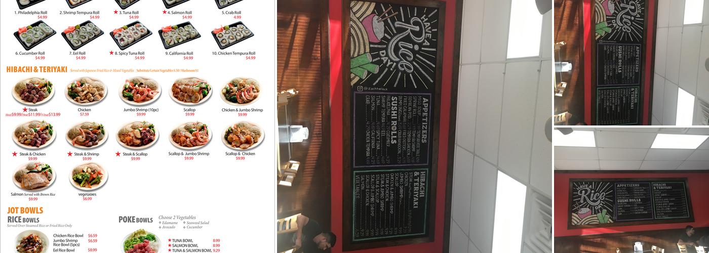 Joy of Tokyo - Augusta Street Menu