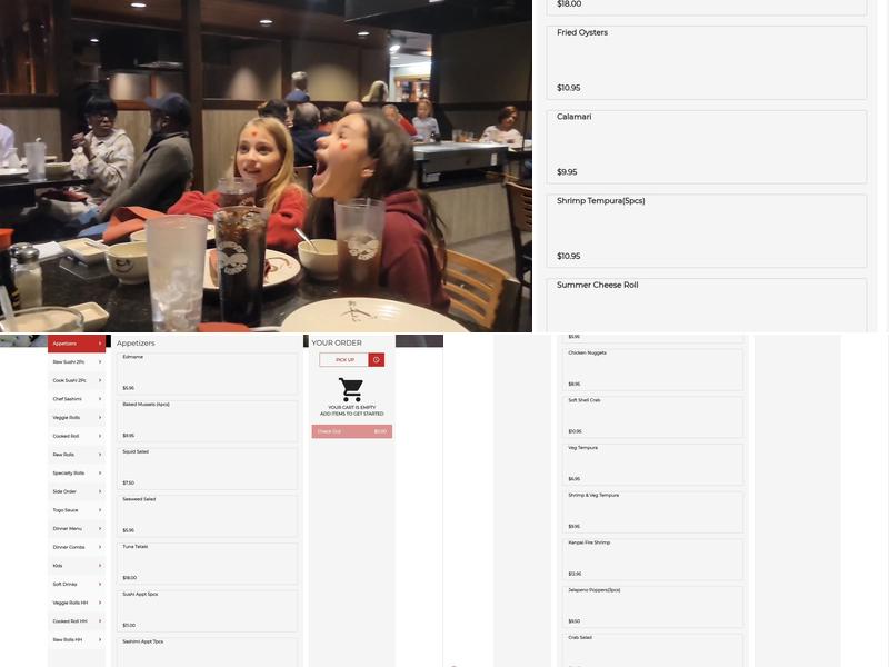 Kanpai of Toyko Menu