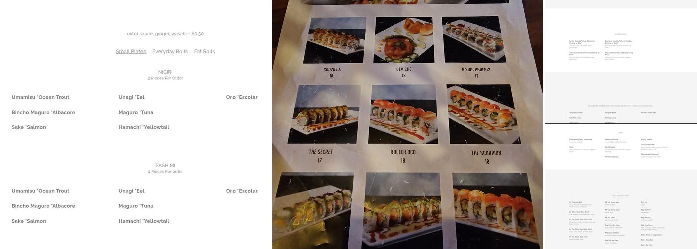 Fat Fish - Bountiful Menu