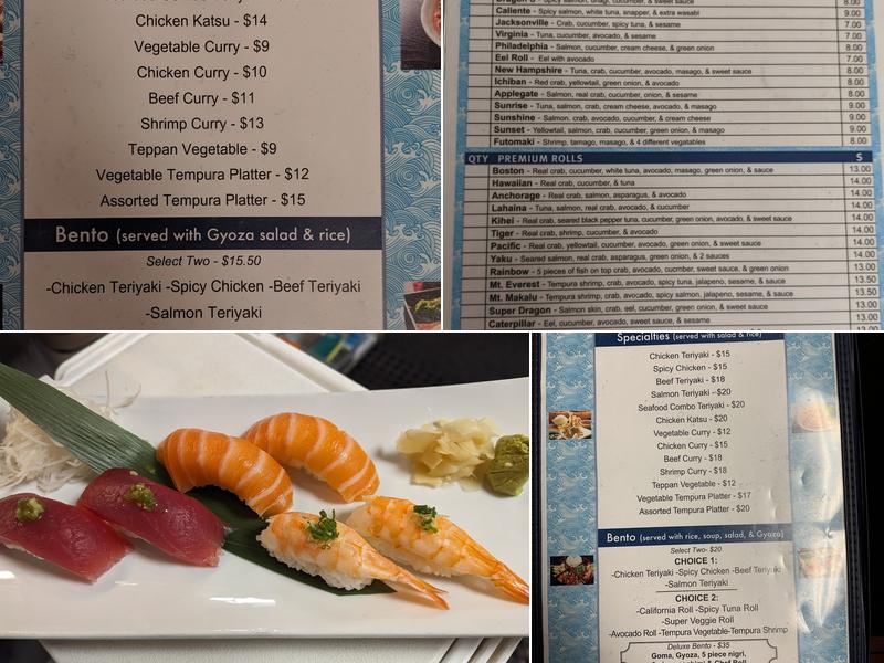 Umi Sushi Menu