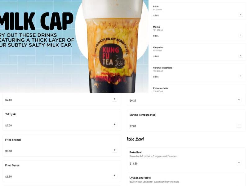 Ninja Cafe - Blacksburg Menu