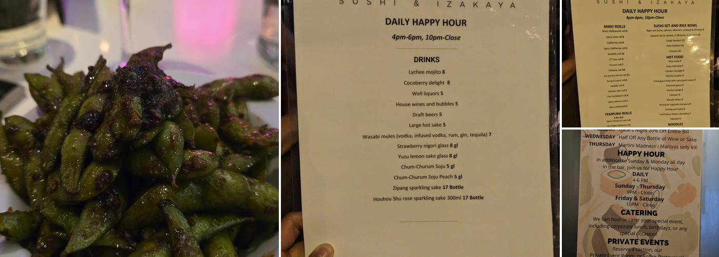 Wasabi Sushi & Izakaya Menu