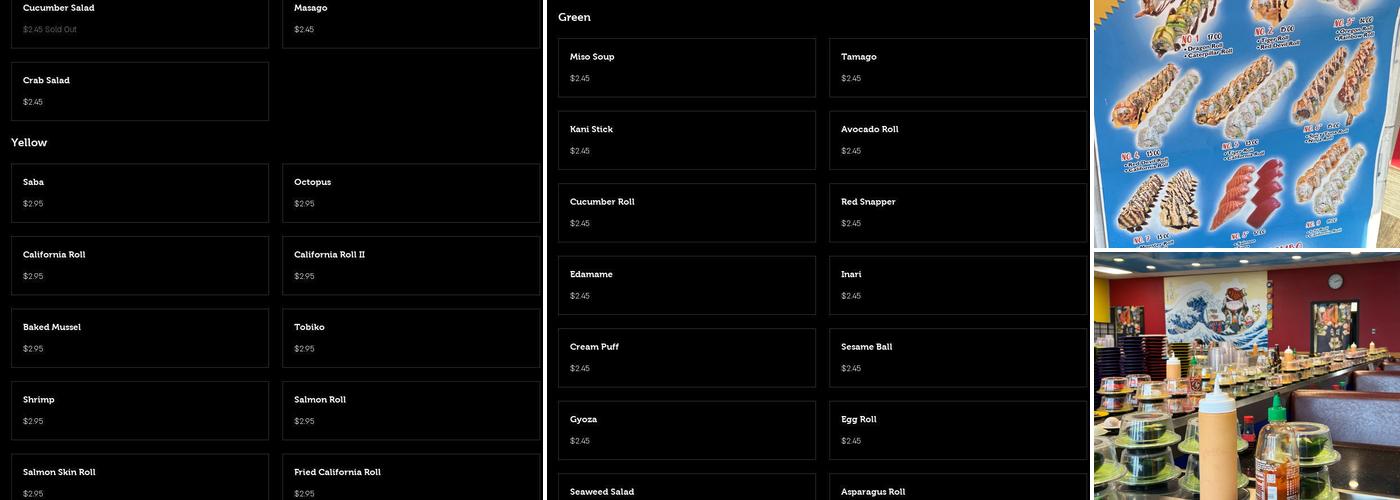 The Sushi House Menu