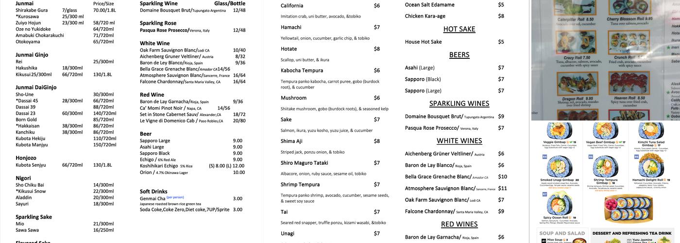 Nara Menu