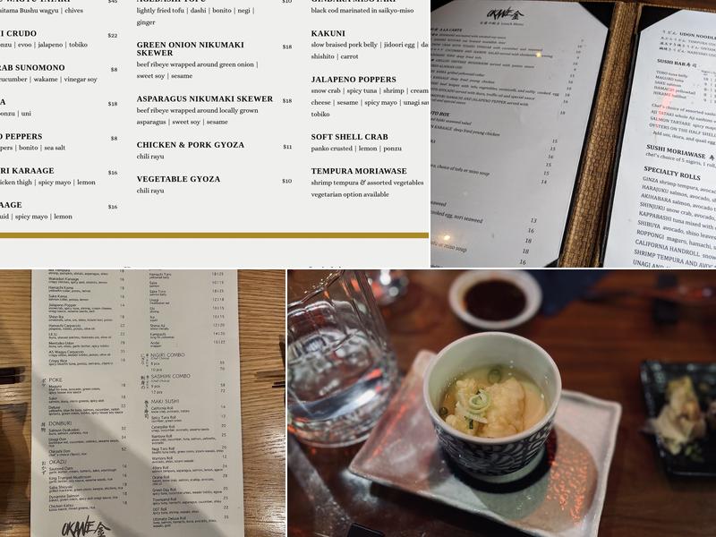 Okane Menu