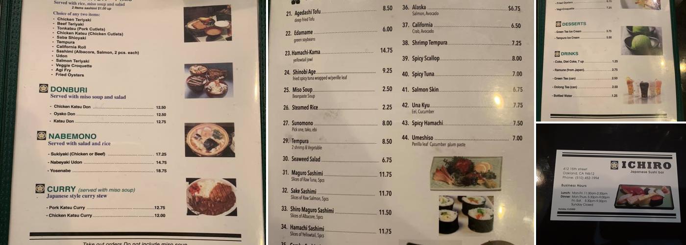 Ichiro Menu