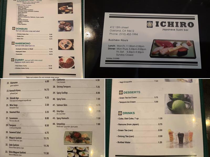 Ichiro Menu