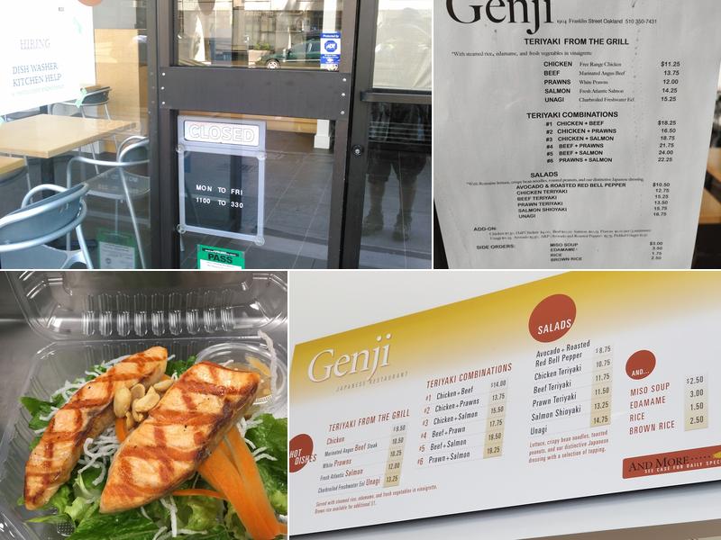 Genji Japanese Restaurant Menu