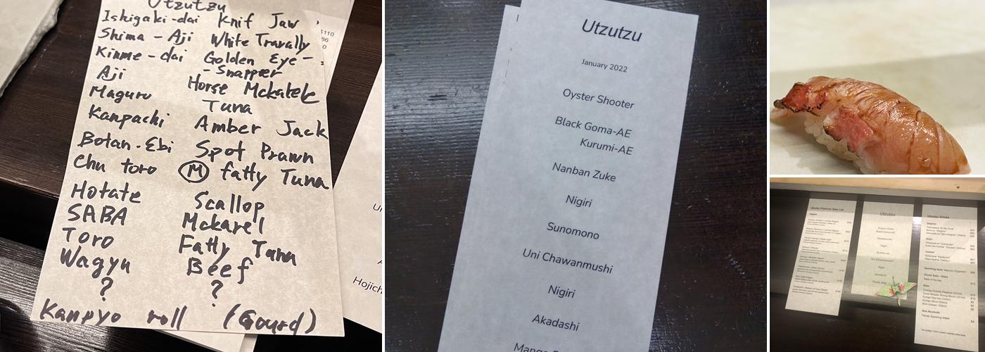 Utzutzu Menu