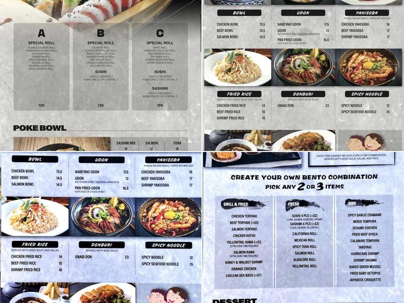 Crazy Rock'N Sushi - Stanton Menu