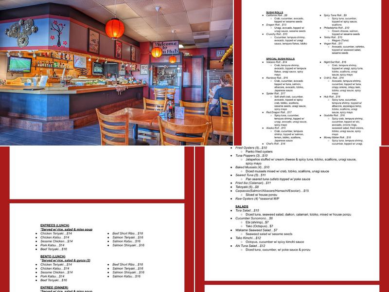 Sushi Hub Menu