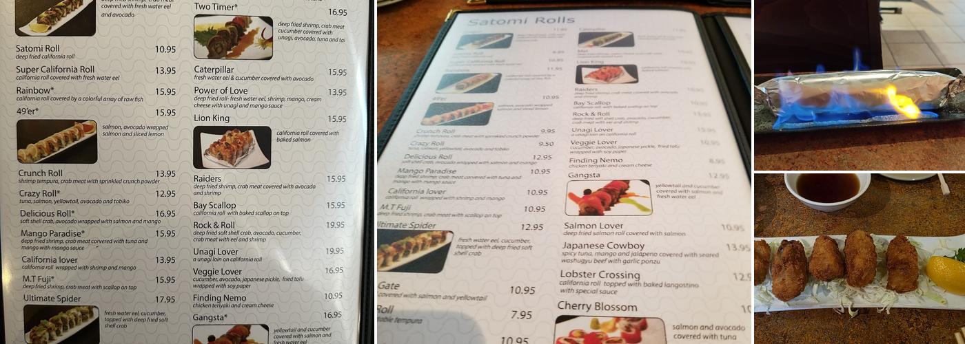 Satomi Sushi Menu