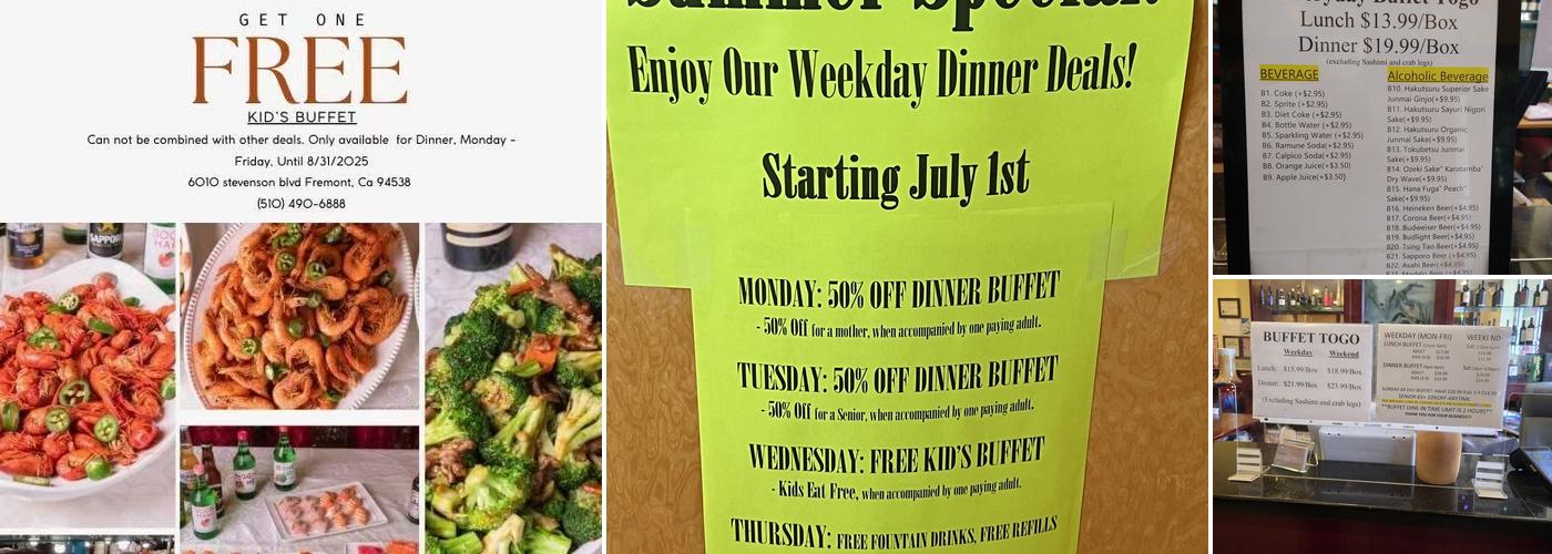 World Gourmet Buffet Restaurant Menu