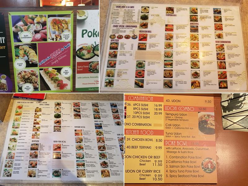 California Roll & Sushi Menu
