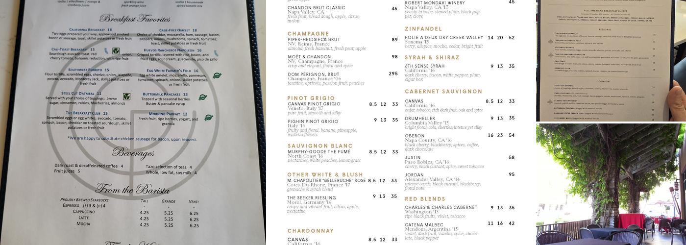 Greater Pacific Menu