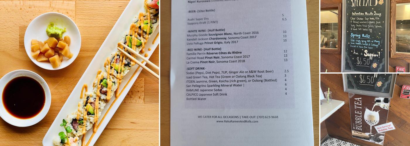 Raku Ramen & Rolls Menu