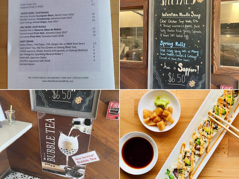 Raku Ramen & Rolls Menu