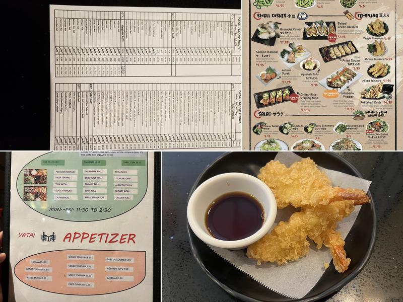Yatai Sushi Express Menu