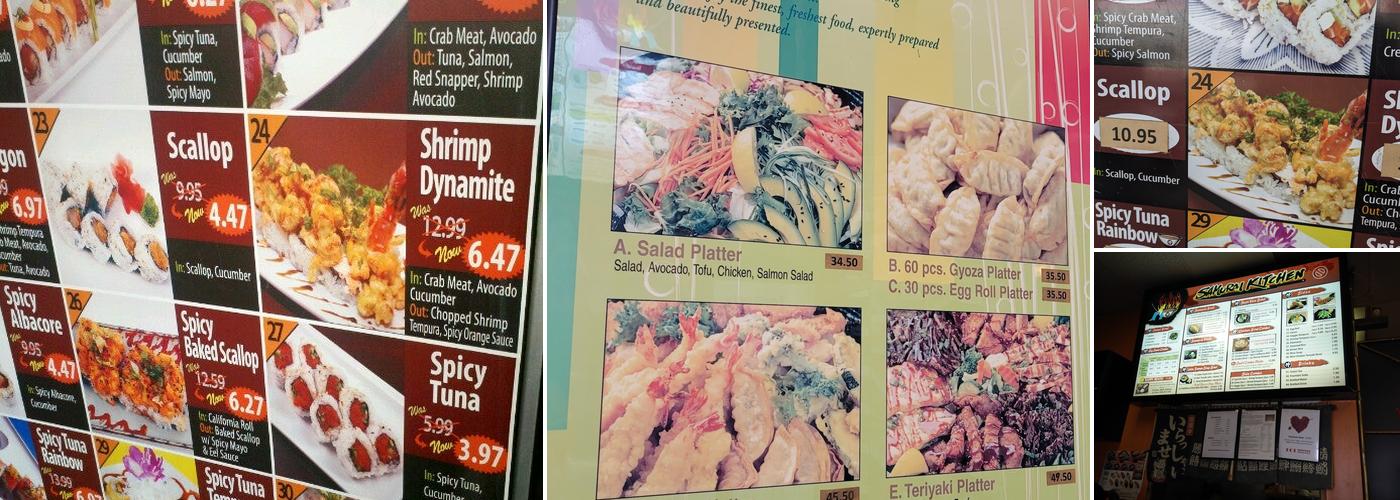 Samurai Kitchen Menu