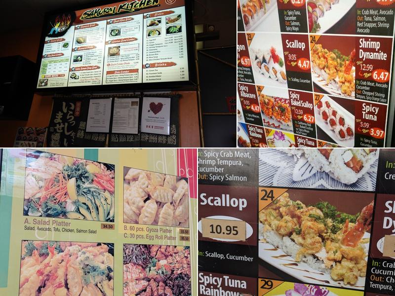 Samurai Kitchen Menu