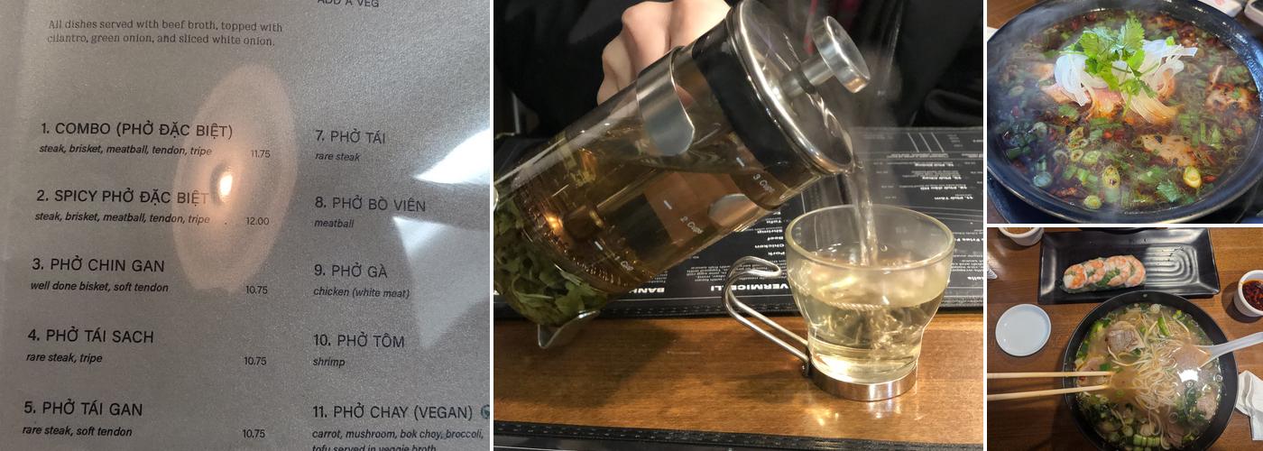 Pho On California Menu