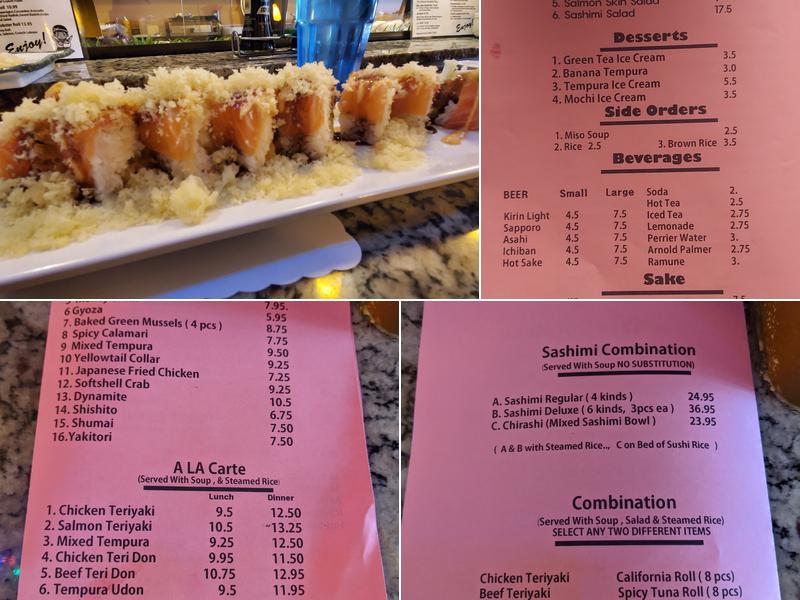 Hana Sushi Menu