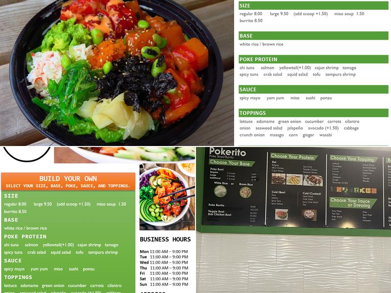 Pokerito Menu