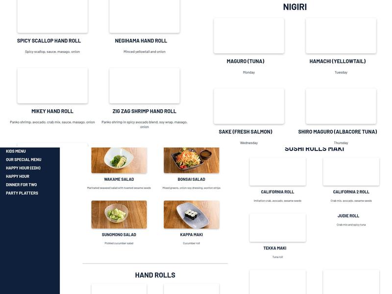 Mikuni | Concord Menu