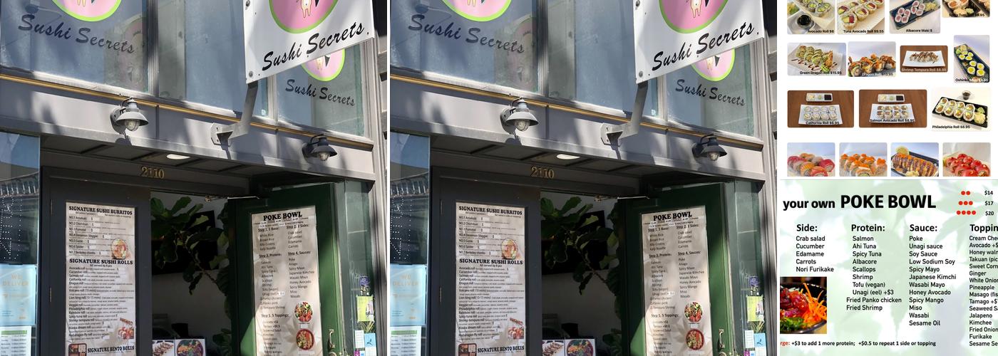 Sushi Secrets Menu