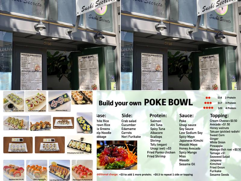 Sushi Secrets Menu