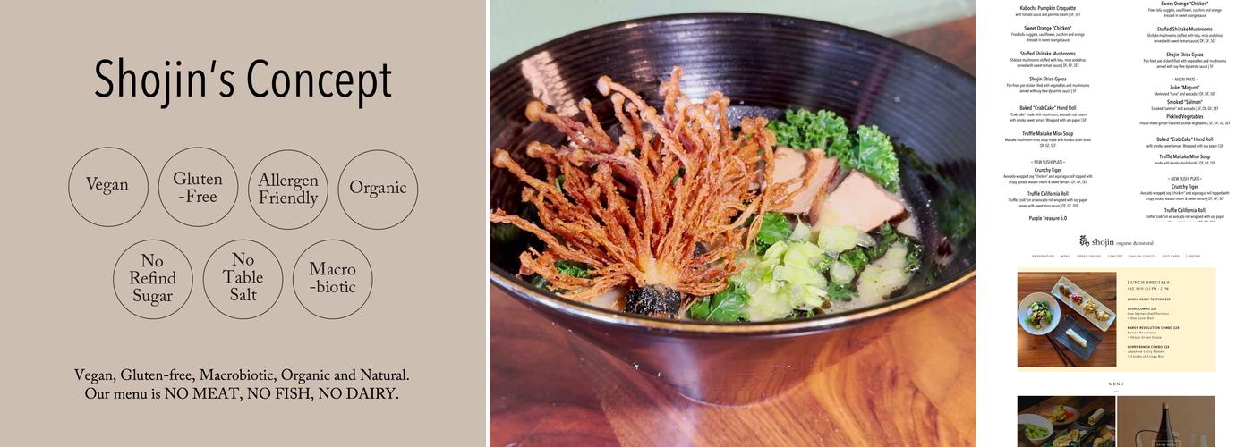Shojin Menu